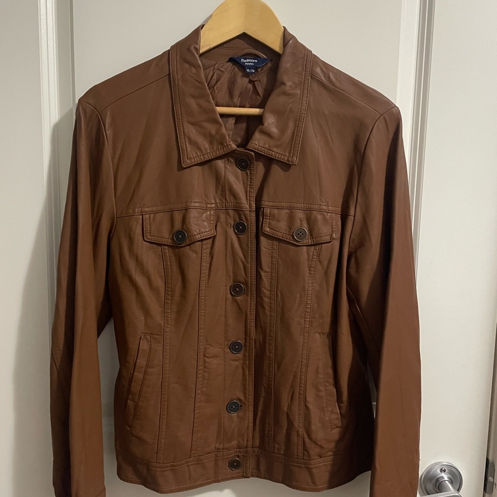 Reitmans Brown Leather Jacket
